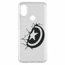 Чохол для Xiaomi Mi A2 Captain America shield - PrintSalon