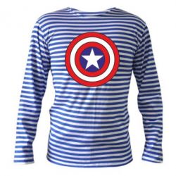 Тельняшка с длинным рукавом Captain America - PrintSalon
