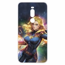 Чехол для Meizu Note 8 Captain marvel art background space - PrintSalon