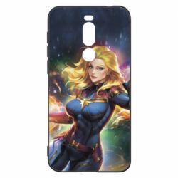 Чехол для Meizu X8 Captain marvel art background space - PrintSalon