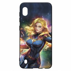 Чехол для Samsung A10 Captain marvel art background space