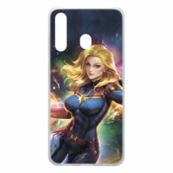 Чехол для Samsung A60 Captain marvel art background space - PrintSalon