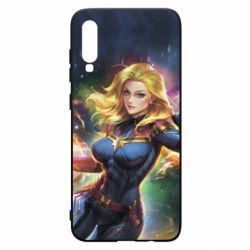 Чехол для Samsung A70 Captain marvel art background space - PrintSalon