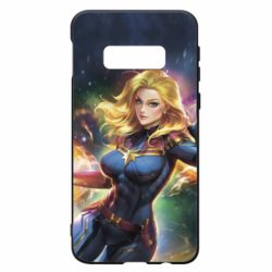 Чехол для Samsung S10e Captain marvel art background space - PrintSalon