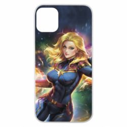 Чехол для iPhone 11 Pro Captain marvel art background space - PrintSalon
