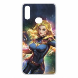 Чехол для Samsung A10s Captain marvel art background space - PrintSalon