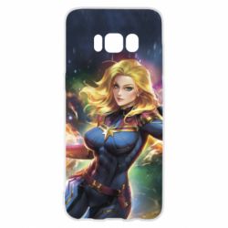 Чехол для Samsung S8 Captain marvel art background space - PrintSalon