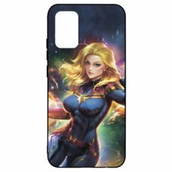 Чехол для Samsung A02s/M02s Captain marvel art background space - PrintSalon