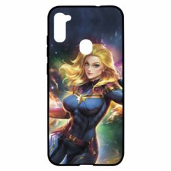 Чехол для Samsung A11/M11 Captain marvel art background space - PrintSalon