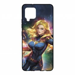 Чехол для Samsung A42 5G Captain marvel art background space - PrintSalon