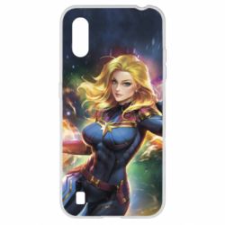 Чехол для Samsung A01/M01 Captain marvel art background space