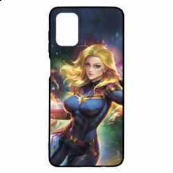 Чехол для Samsung M51 Captain marvel art background space - PrintSalon