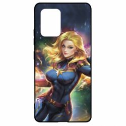Чехол для Samsung S10 Lite Captain marvel art background space - PrintSalon