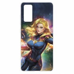 Чехол для Samsung S20 FE Captain marvel art background space - PrintSalon