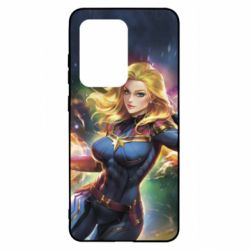 Чехол для Samsung S20 Ultra Captain marvel art background space - PrintSalon