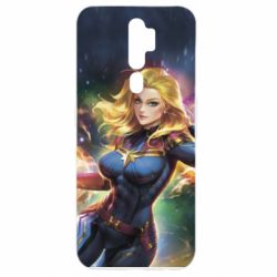 Чехол для Oppo A5/A9 2020 Captain marvel art background space