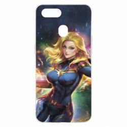Чехол для Oppo A5s/A12 Captain marvel art background space - PrintSalon