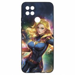 Чехол для Oppo A15s/A15 Captain marvel art background space