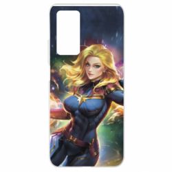 Чехол для Xiaomi Mi 10T/10T Pro Captain marvel art background space - PrintSalon