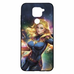 Чехол для Xiaomi Redmi Note 9/Redmi 10X Captain marvel art background space