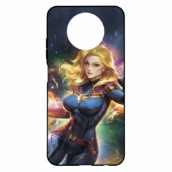 Чехол для Xiaomi Redmi Note 9 5G/Redmi Note 9T Captain marvel art background space