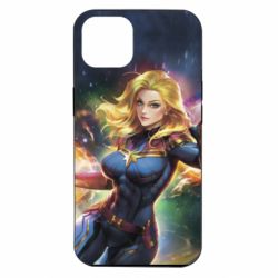 Чехол для iPhone 14 Captain marvel art background space
