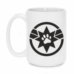 Чашка 420ml Captain Marvel's Cat - PrintSalon