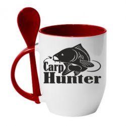 Чашка с ложкой Carp Hunter - PrintSalon