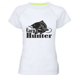 Женская футболка для спорта Carp Hunter - PrintSalon