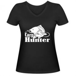 Женская футболка с V-образным вырезом Carp Hunter