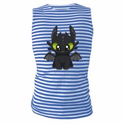 Майка-тельняшка Cartoon cute dragon - PrintSalon