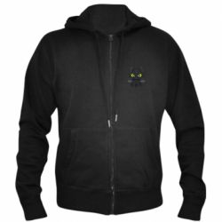 Мужское худи на молнии Cartoon cute dragon - PrintSalon