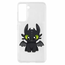 Чехол для Samsung S21 Cartoon cute dragon - PrintSalon