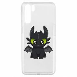 Чехол для Oppo A91/Reno3 Cartoon cute dragon - PrintSalon