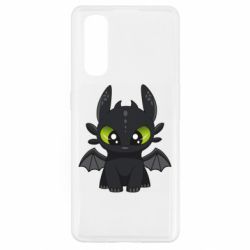 Чехол для Oppo Find X2 Cartoon cute dragon - PrintSalon