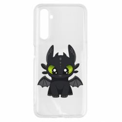 Чехол для Realme 6 Cartoon cute dragon - PrintSalon