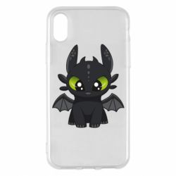 Чехол для iPhone X/Xs Cartoon cute dragon - PrintSalon