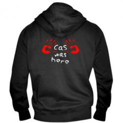 Чоловіче худі на блискавці Cas was here - PrintSalon