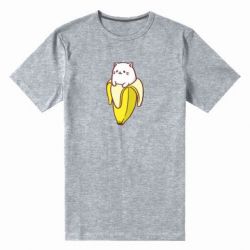 Мужская футболка премиум Cat and Banana - PrintSalon