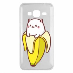 Чехол для Samsung J3 2016 Cat and Banana - PrintSalon