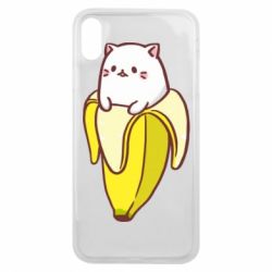 Чехол для iPhone Xs Max Cat and Banana - PrintSalon