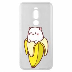 Чехол для Meizu Note 8 Cat and Banana - PrintSalon