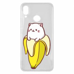 Чехол для Huawei P Smart Plus 2018 Cat and Banana - PrintSalon