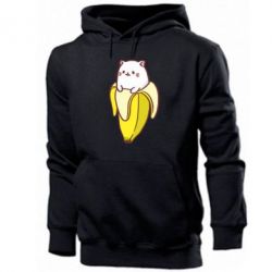 Мужское худи Cat and Banana - PrintSalon