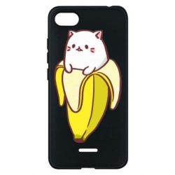 Чехол для Xiaomi Redmi 6A Cat and Banana - PrintSalon