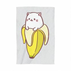 Полотенце с принтом Cat and Banana - PrintSalon