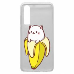 Чехол для Huawei P30 Cat and Banana - PrintSalon