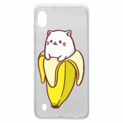 Чехол для Samsung A10 Cat and Banana - PrintSalon