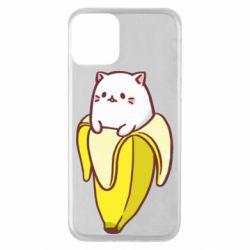 Чехол для iPhone 11 Cat and Banana - PrintSalon