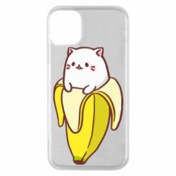 Чехол для iPhone 11 Pro Cat and Banana - PrintSalon